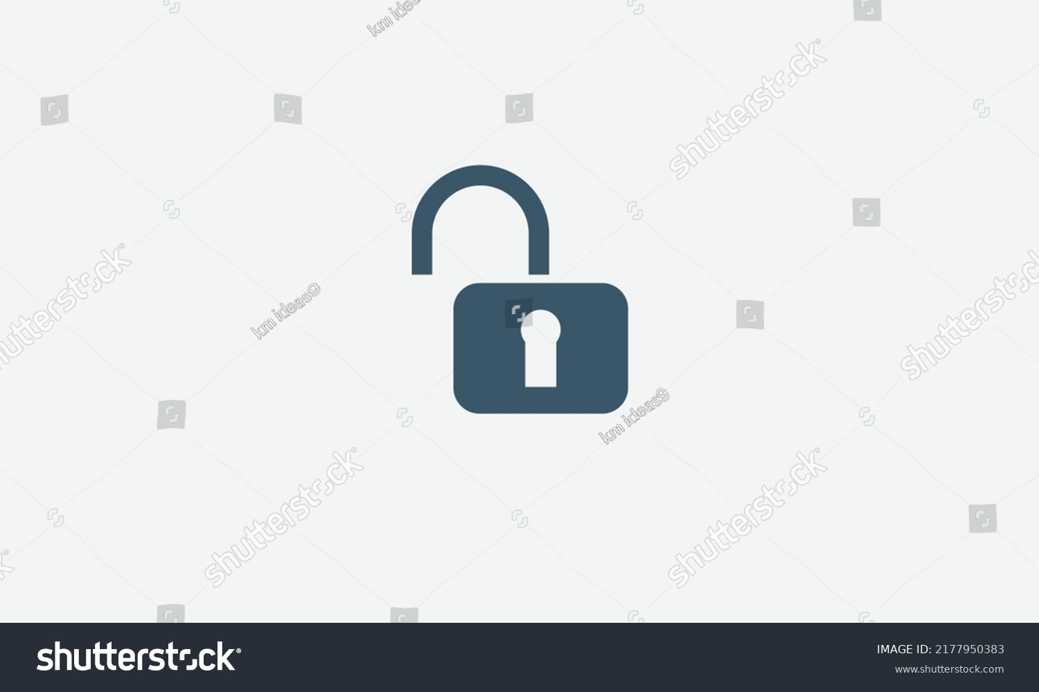Lock Unlock vector logo design template - Royalty Free Stock Vector ...