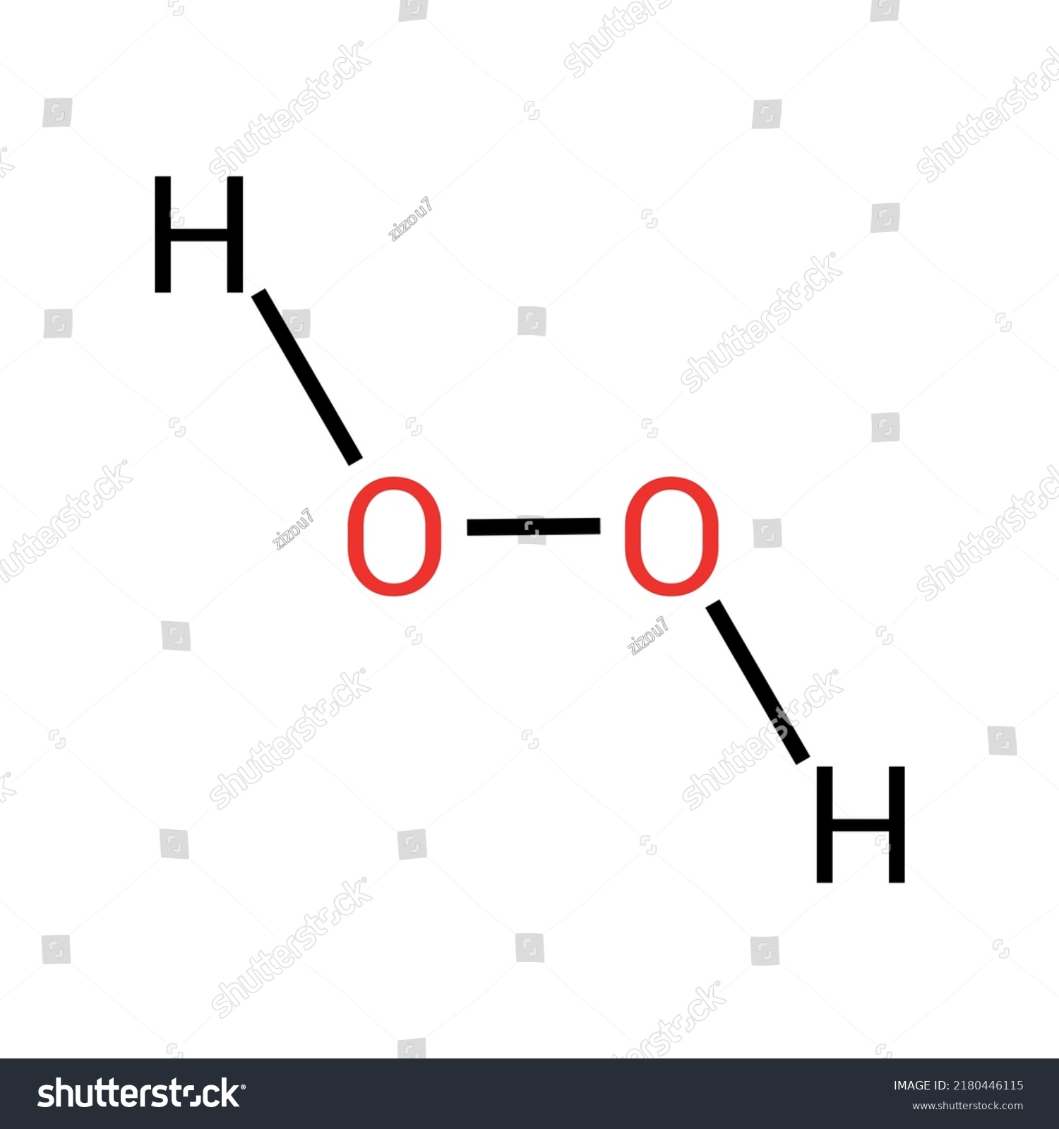 chemical structure of hydrogen peroxide (C2H2) - Royalty Free Stock ...