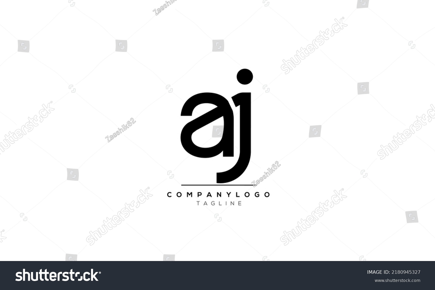 Alphabet letters Initials Monogram logo AJ, AJ - Royalty Free Stock ...