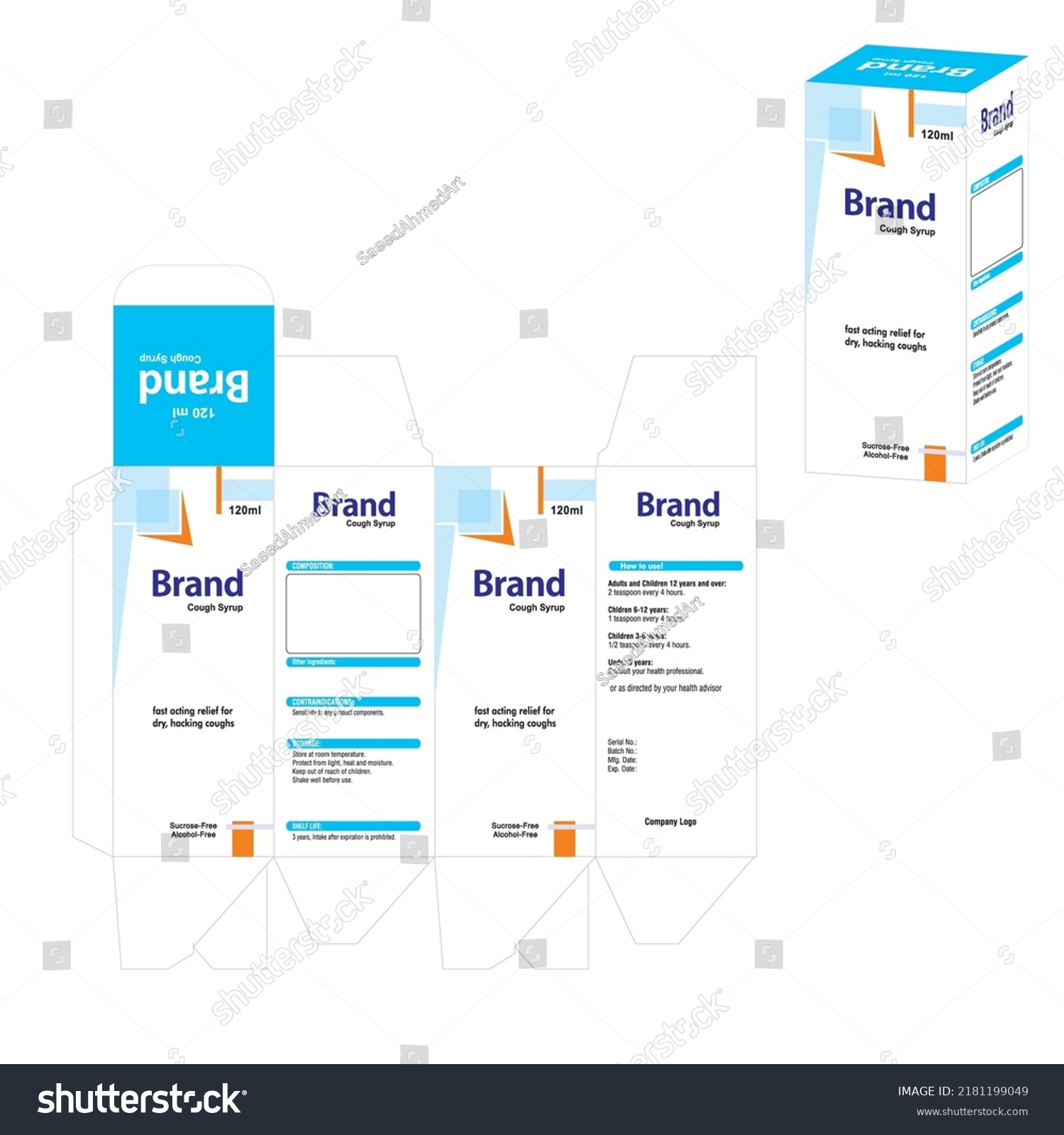 cough syrup packaging cough syrup d Box - Royalty Free Stock Vector ...