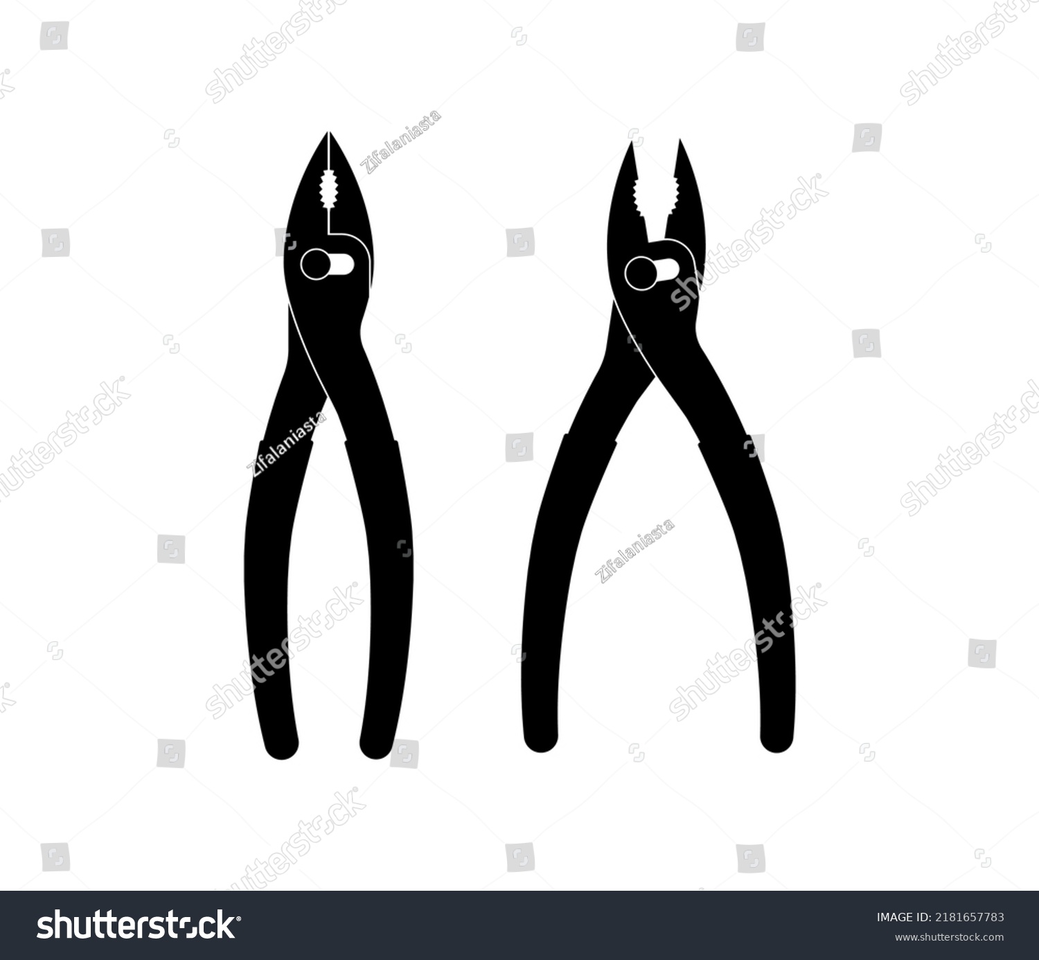 Slip joint pliers illustration vector flat - Royalty Free Stock Vector ...