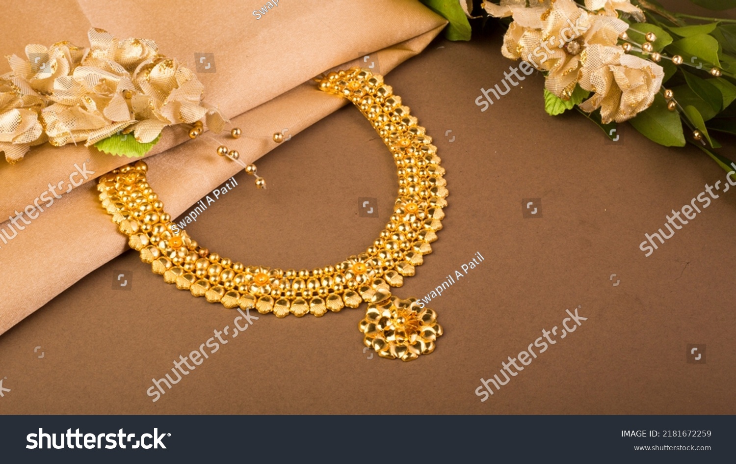 Gold necklace jewelry luxury necklace ,Indian Traditional Jewellery Necklace #2181672259