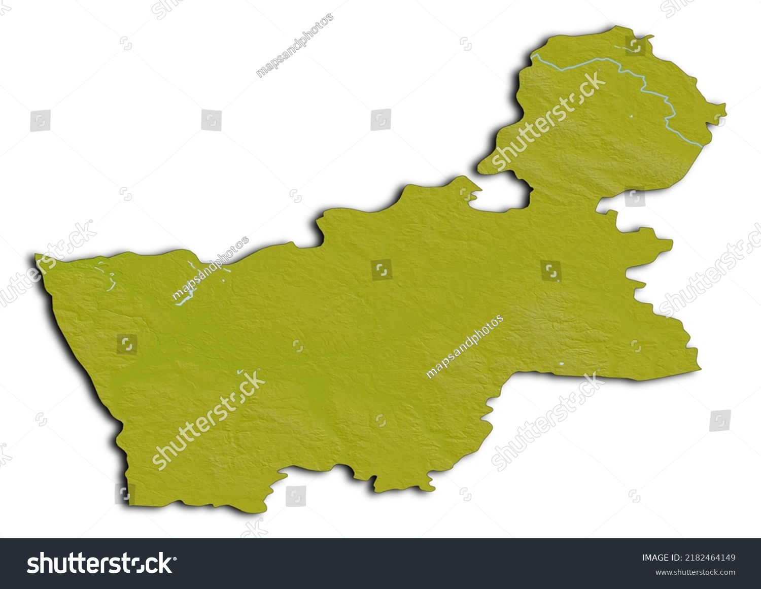 Grodno Region Belarus map, shaded relief map of - Royalty Free Stock ...