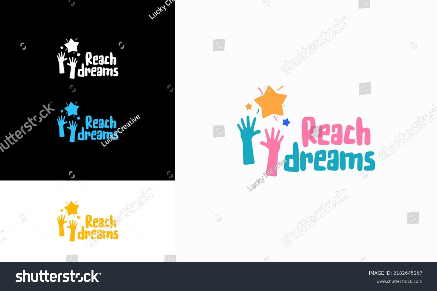 Reaching Star fun logo, Online Learning logo - Royalty Free Stock ...