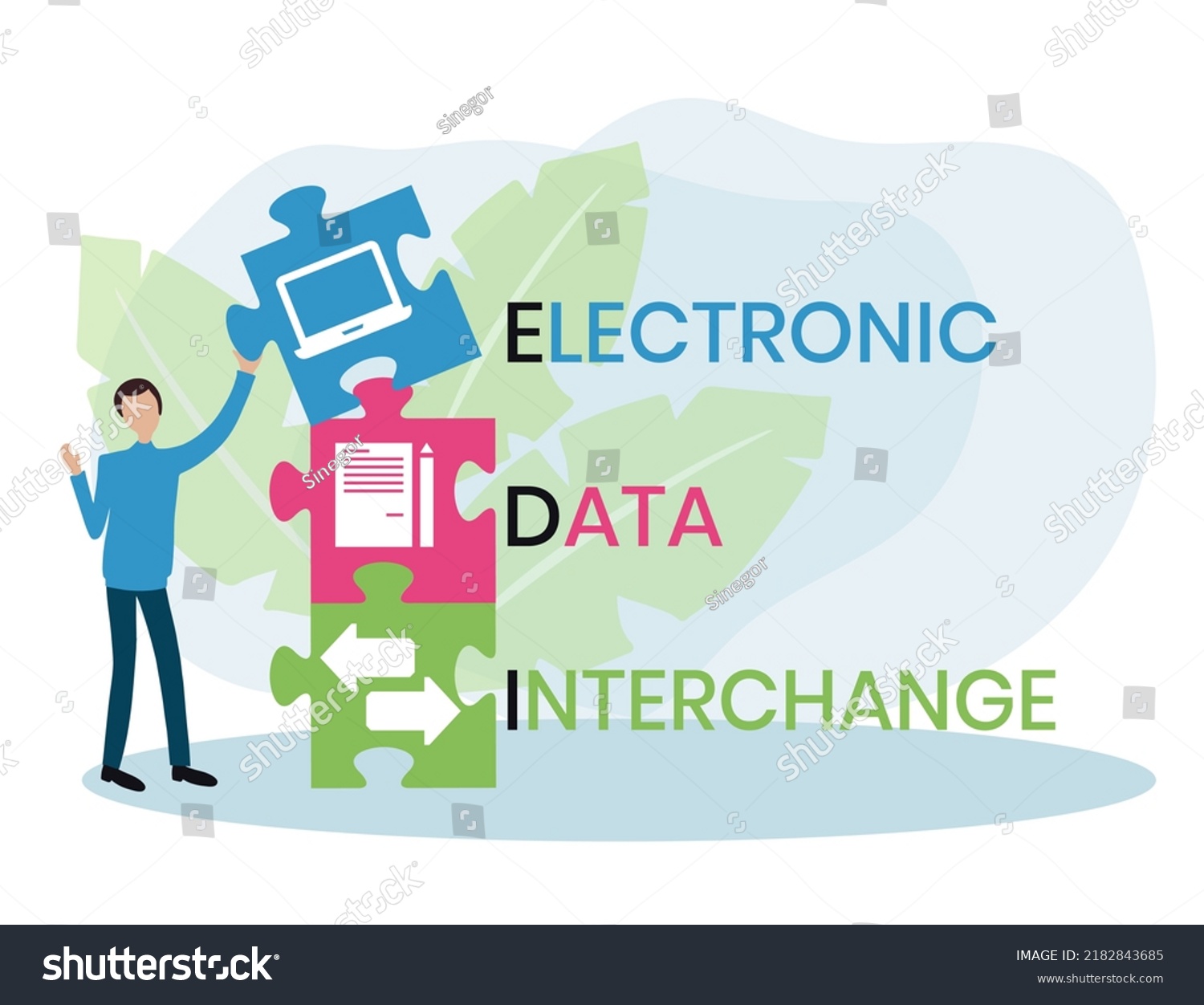 EDI - Electronic Data Interchange Acronym. - Royalty Free Stock Vector ...