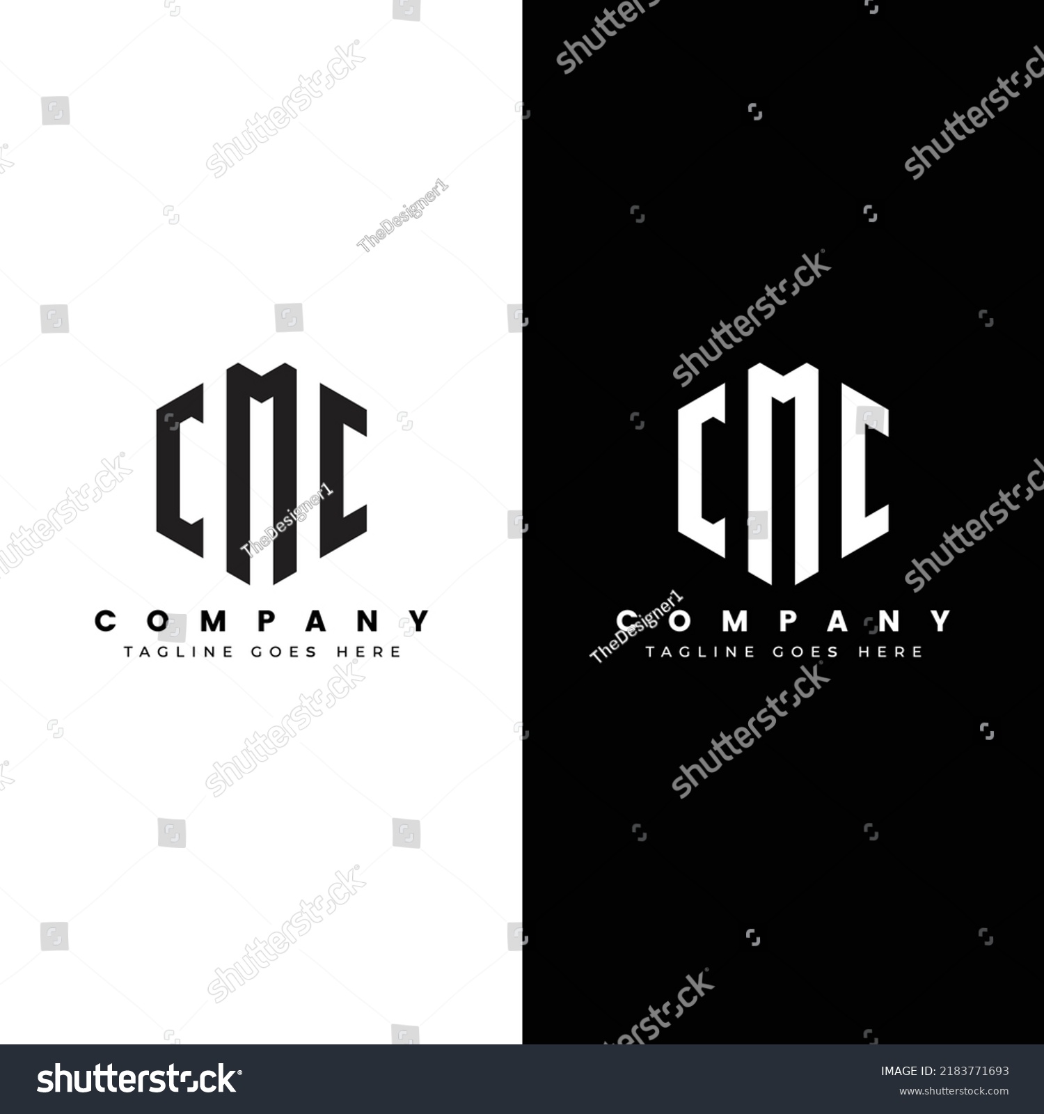 letter cmc logo design template - Royalty Free Stock Vector 2183771693 ...