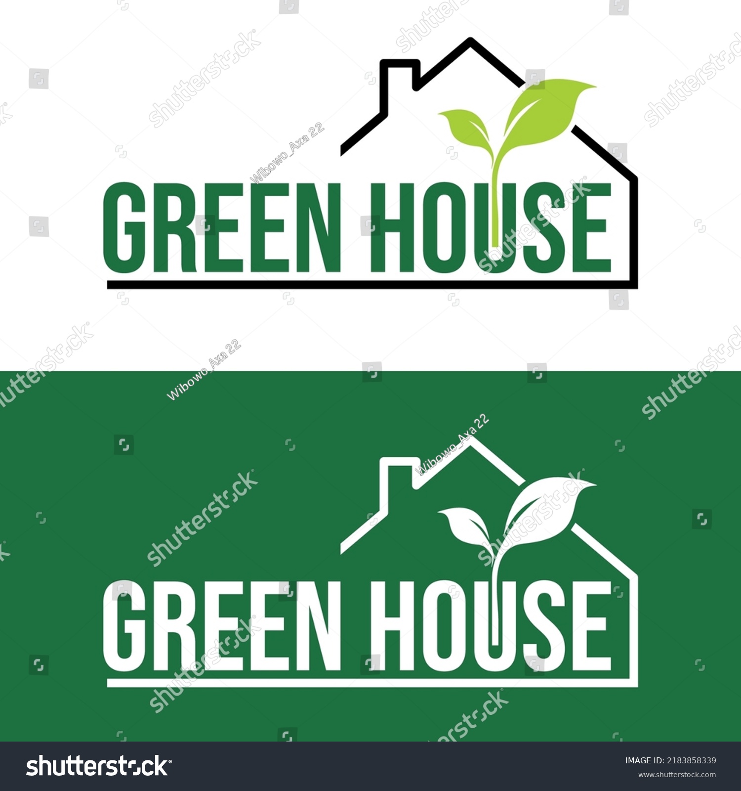 Greenhouse logo design concept. Universal - Royalty Free Stock Vector ...