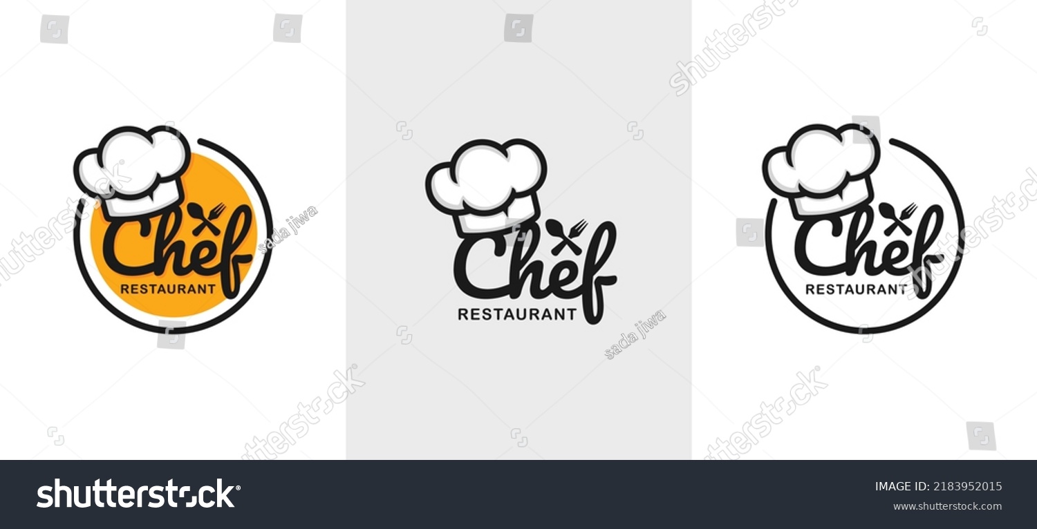 Chef logo design vector illustration. Restaurant - Royalty Free Stock ...