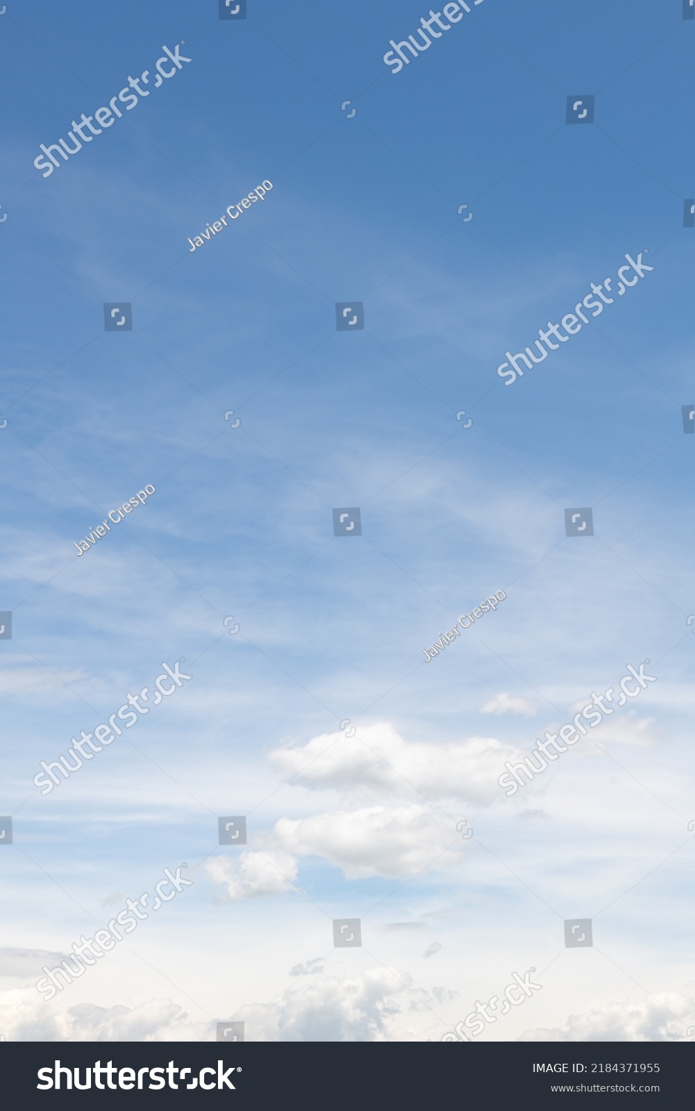 blue skies with clouds for backgrounds #2184371955