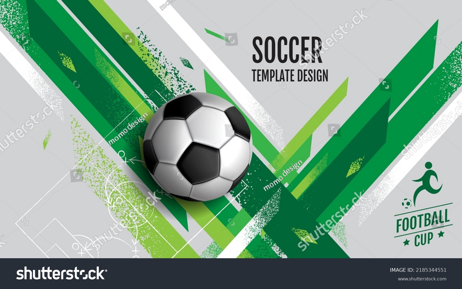 Soccer Template design , Football banner, Sport layout design, vector illustration #2185344551
