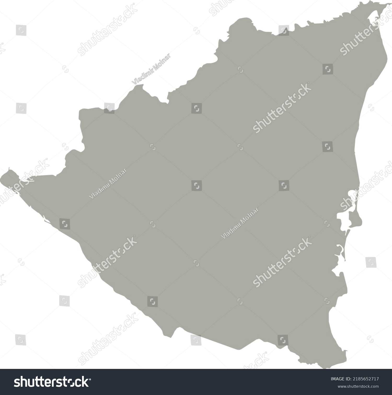 Vector Illustration of Nicaragua map - Royalty Free Stock Vector ...