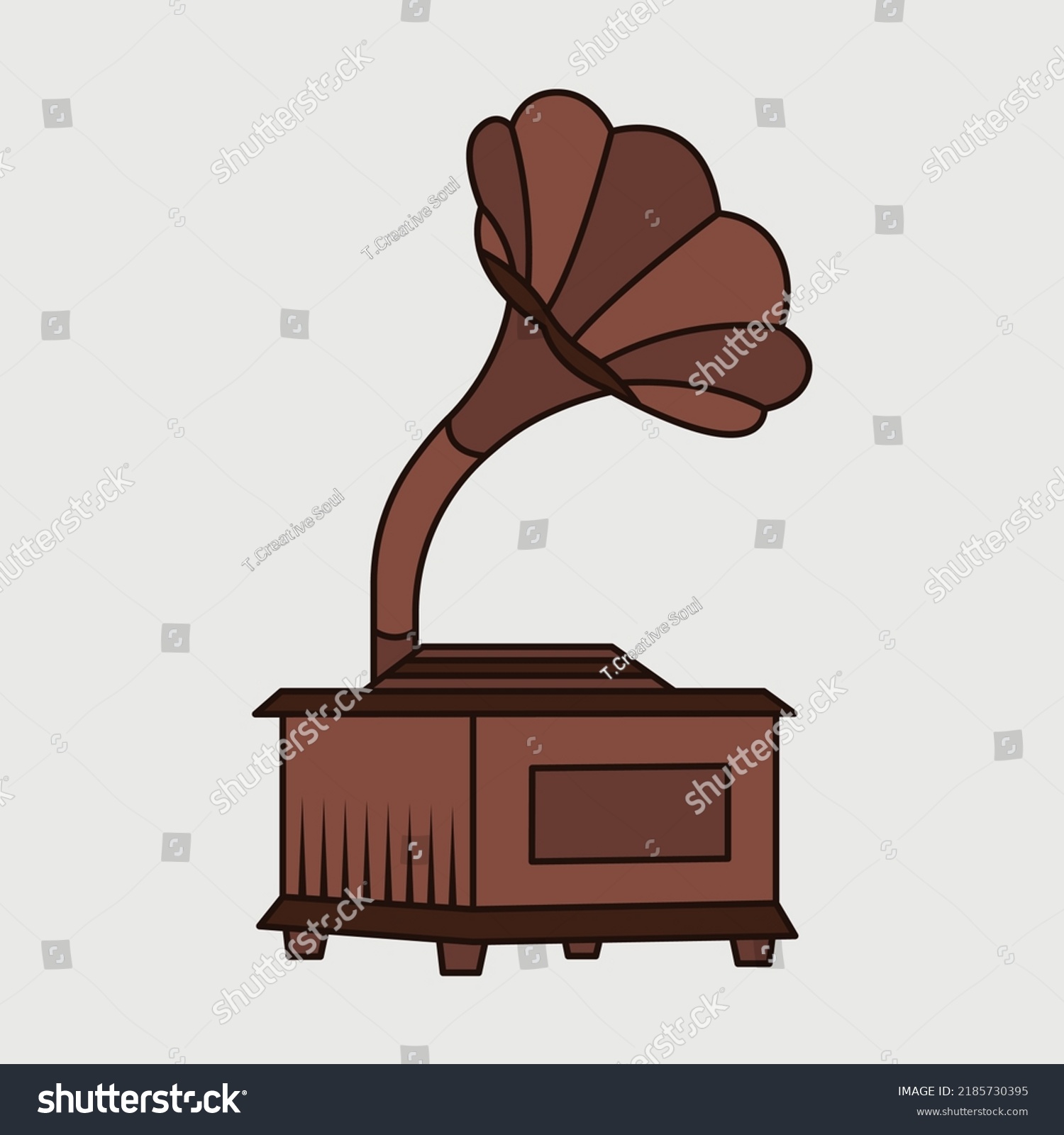 Phonograph SVG Printable Vector Design, - Royalty Free Stock Vector 2185730395 - Avopix.com