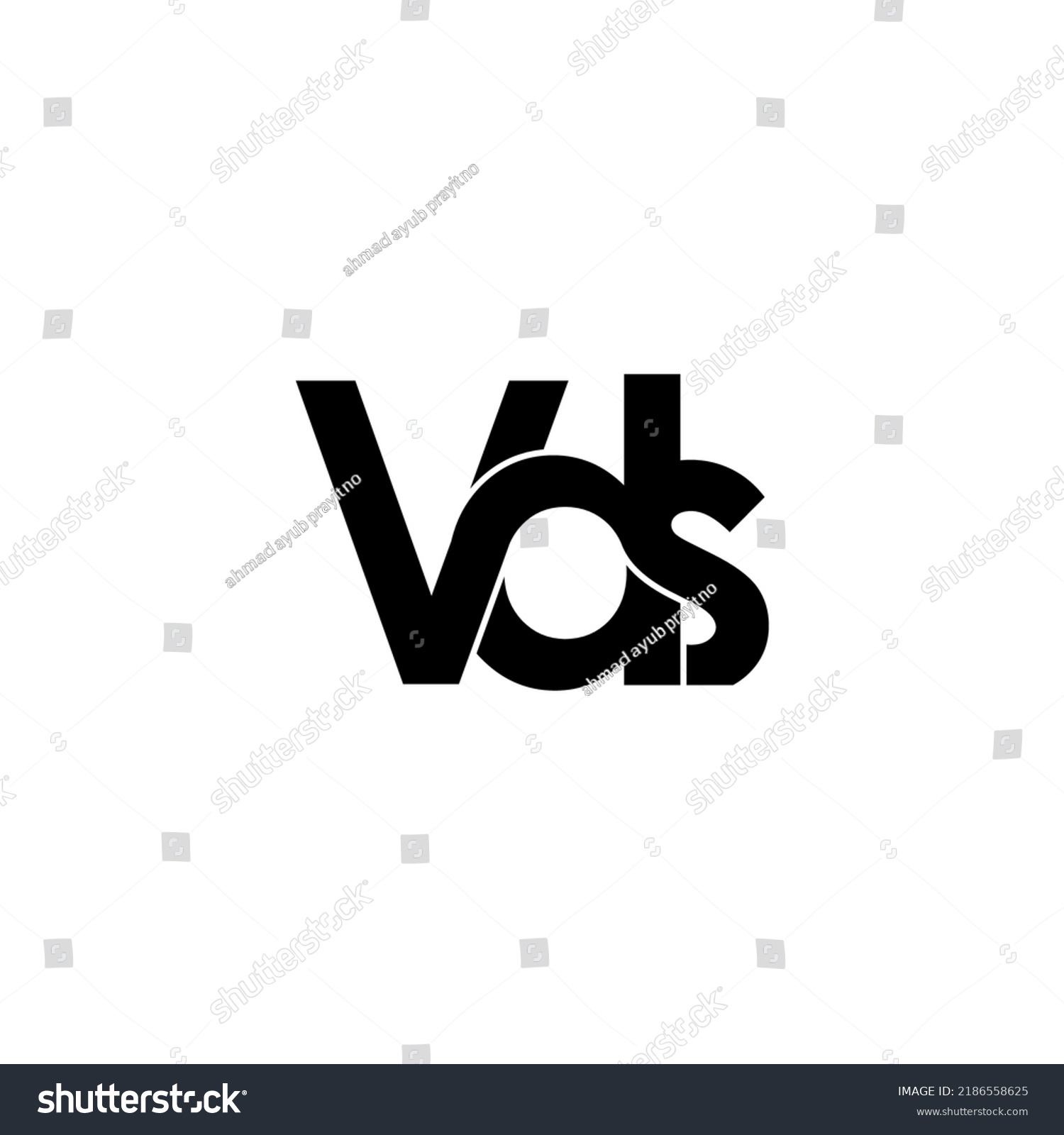 Vds Letter Original Monogram Logo Design Royalty Free Stock Vector