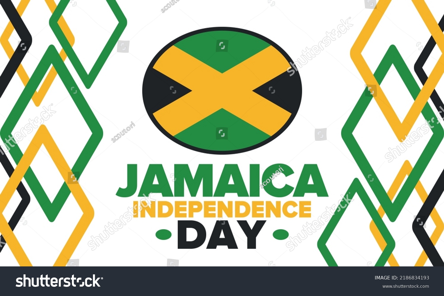 Jamaica Independence Day. Independence of Royalty Free Stock Vector