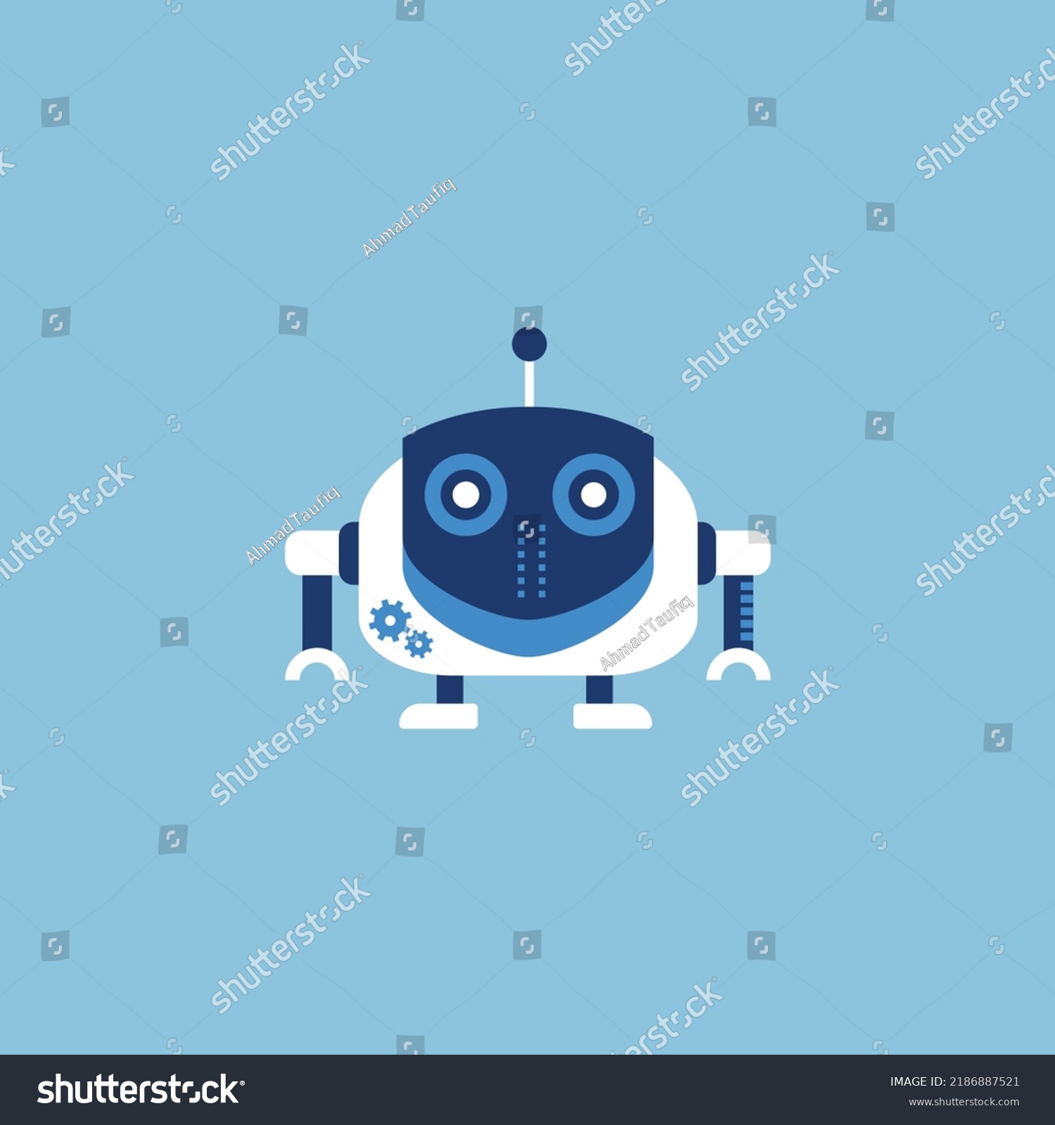 artificial intelligence technology robot - Royalty Free Stock Vector ...