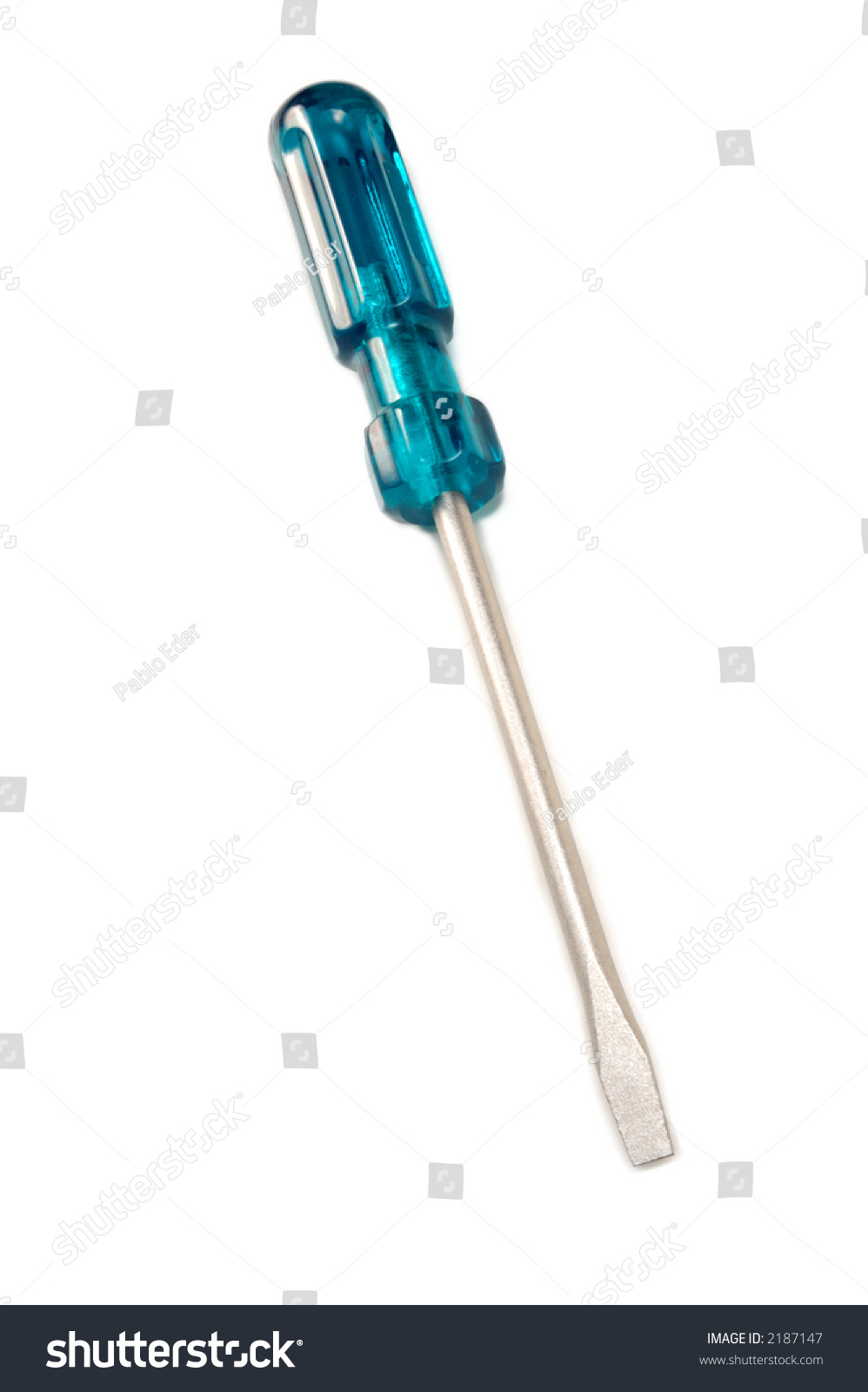 one long screwdriver on white background #2187147