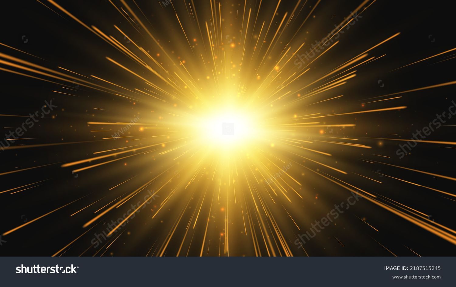 Abstract star or sun. Explosion effect. Fast motion effect. Vector background #2187515245