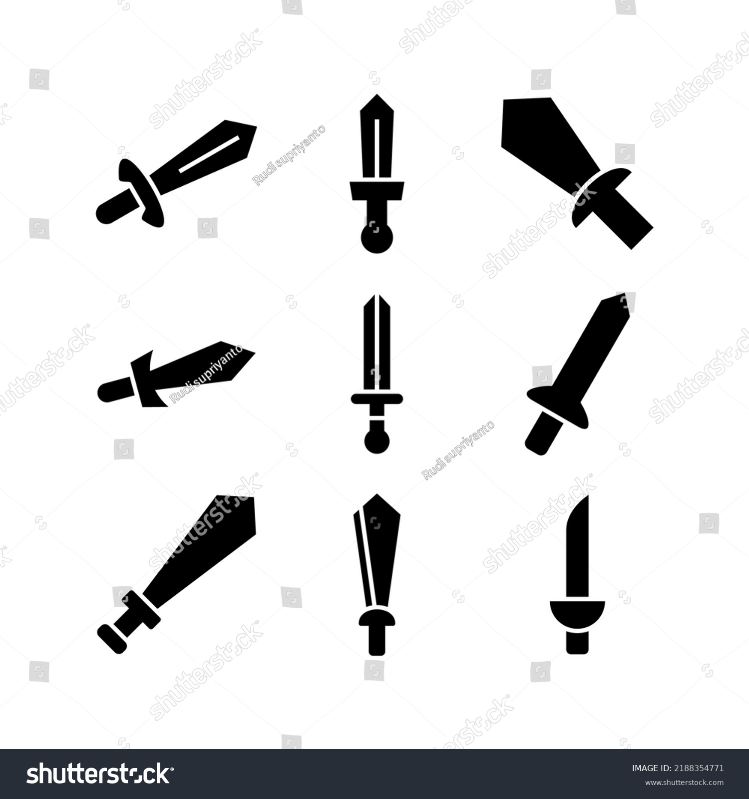 sword icon or logo isolated sign symbol vector illustration - high quality black style vector icons
 #2188354771