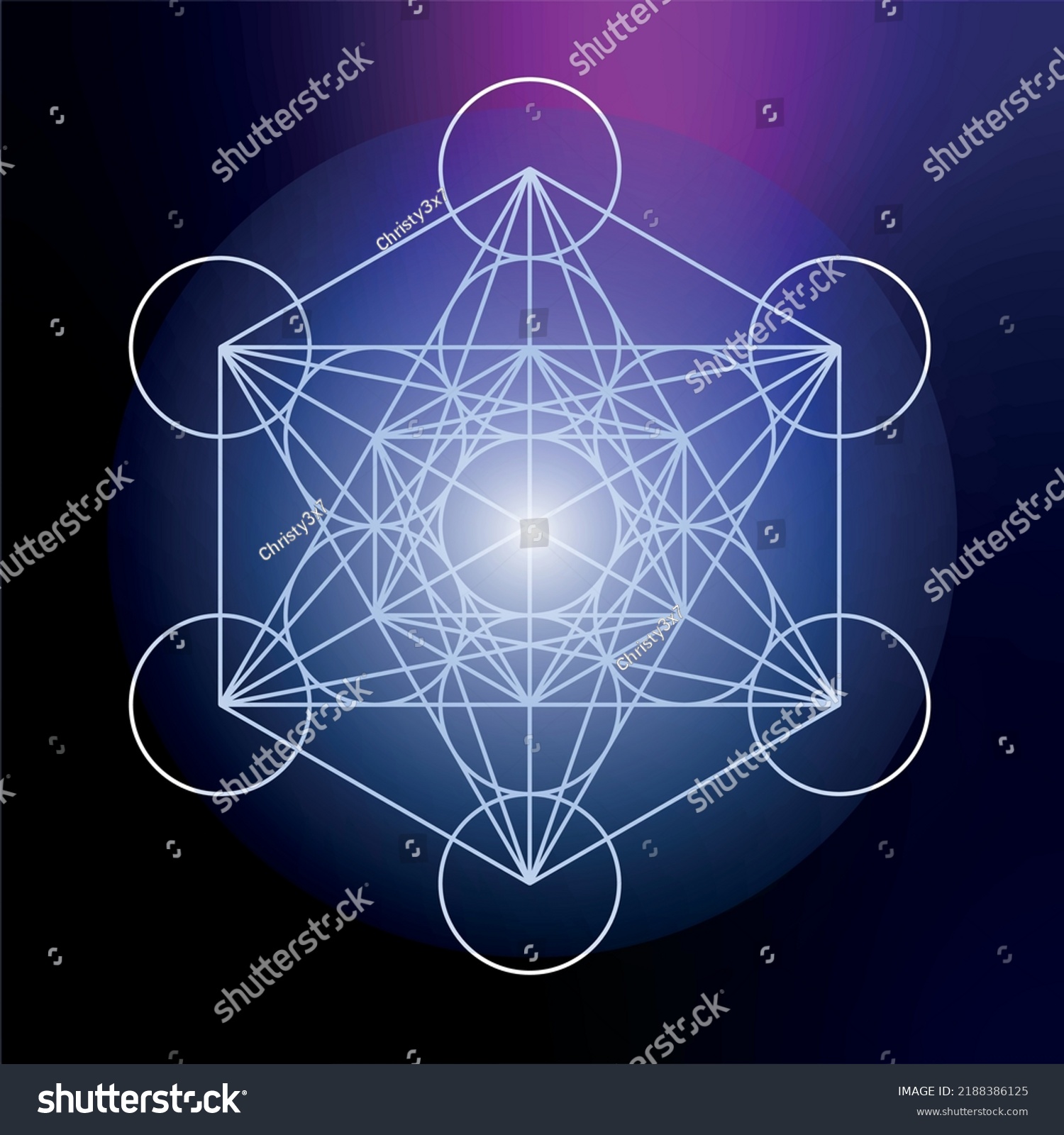 Metatron symbol, sacred geometry, archangel, - Royalty Free Stock ...