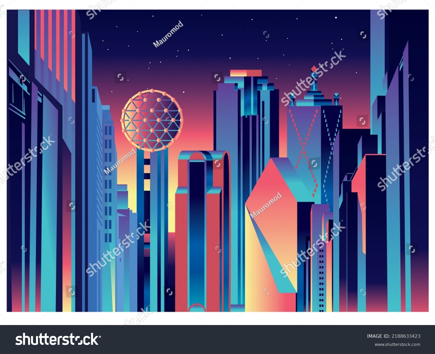 Dallas Texas skyline vector illustration - Royalty Free Stock Vector ...