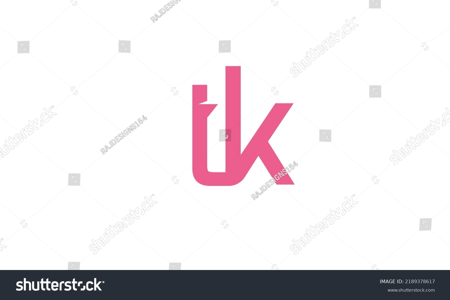 Alphabet Letters Initials Monogram Logo Tk Kt Royalty Free Stock