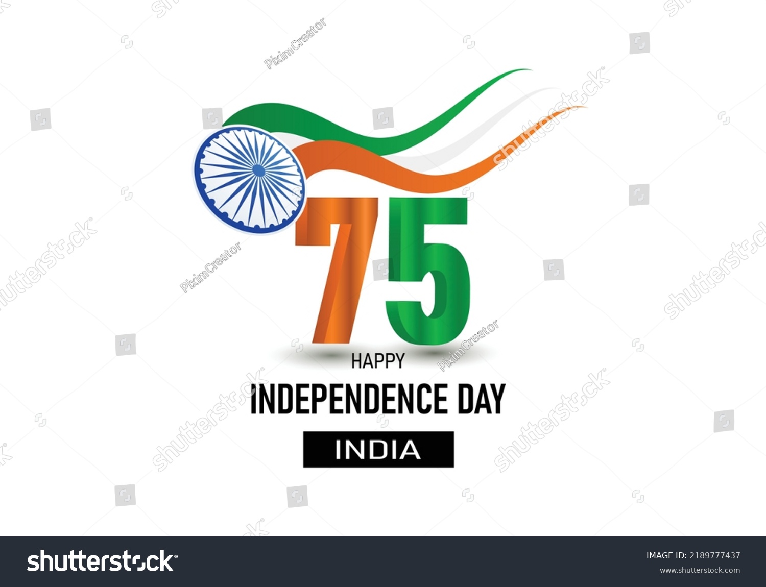 happy independence day India. 3d letter with - Royalty Free Stock ...