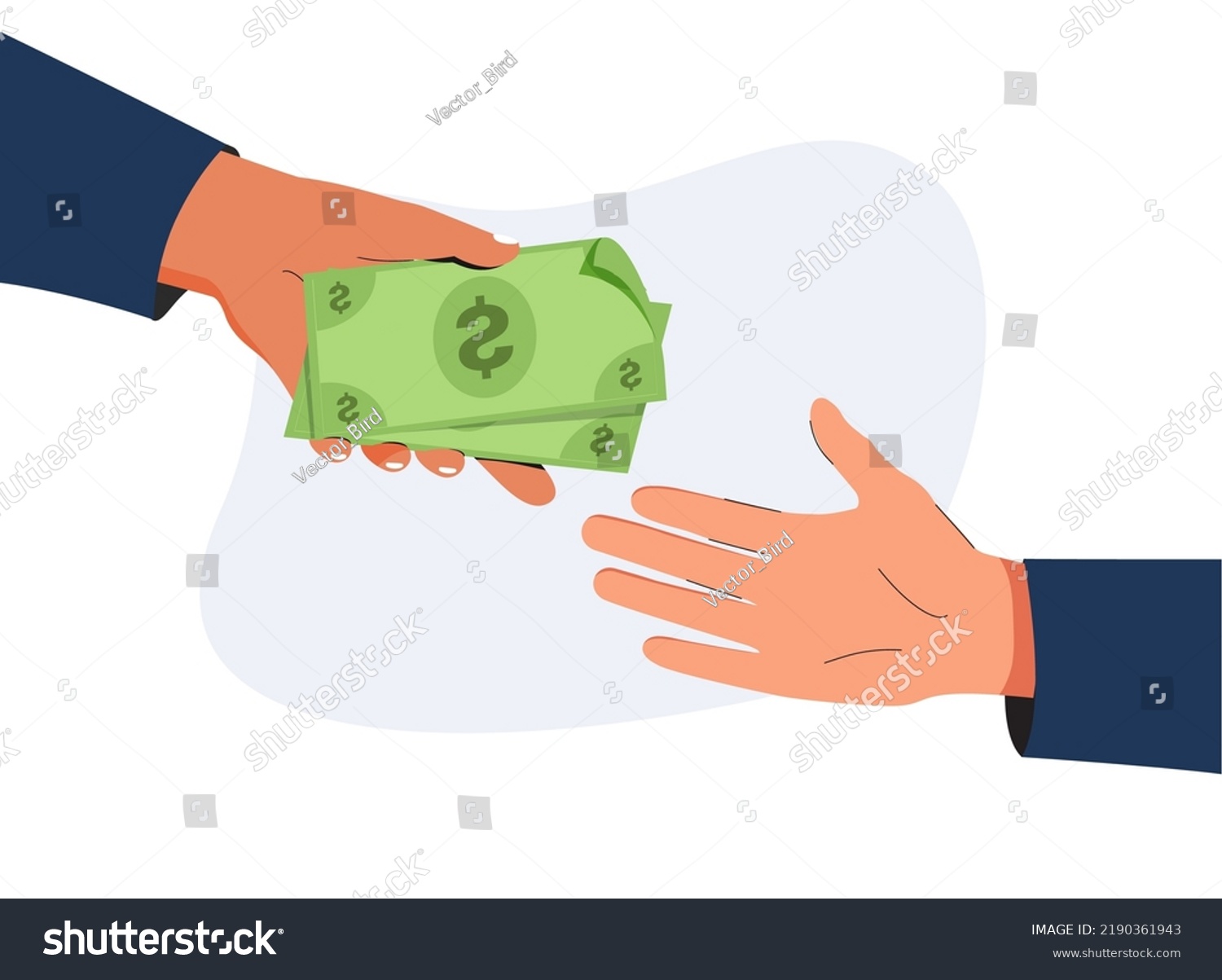 Borrow money from friend, debt and loan, - Royalty Free Stock Vector ...