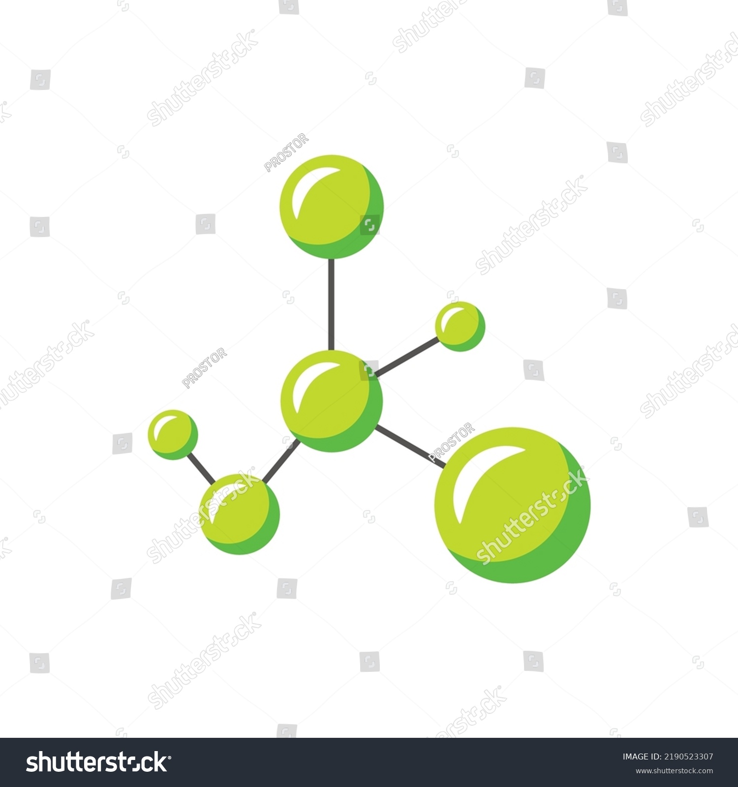 Molekül Linie Symbol Vektor Symbol - Royalty Free Stock Vector ...