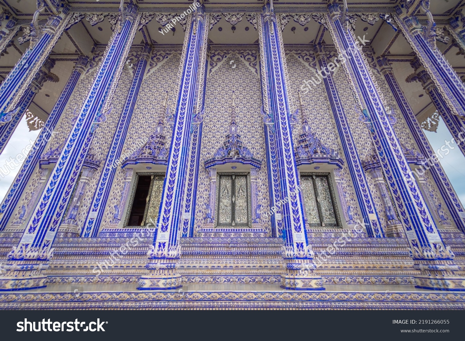The Blue Temple at Wat Paknam Khaem Nu, Chanthaburi, Thailand. #2191266055