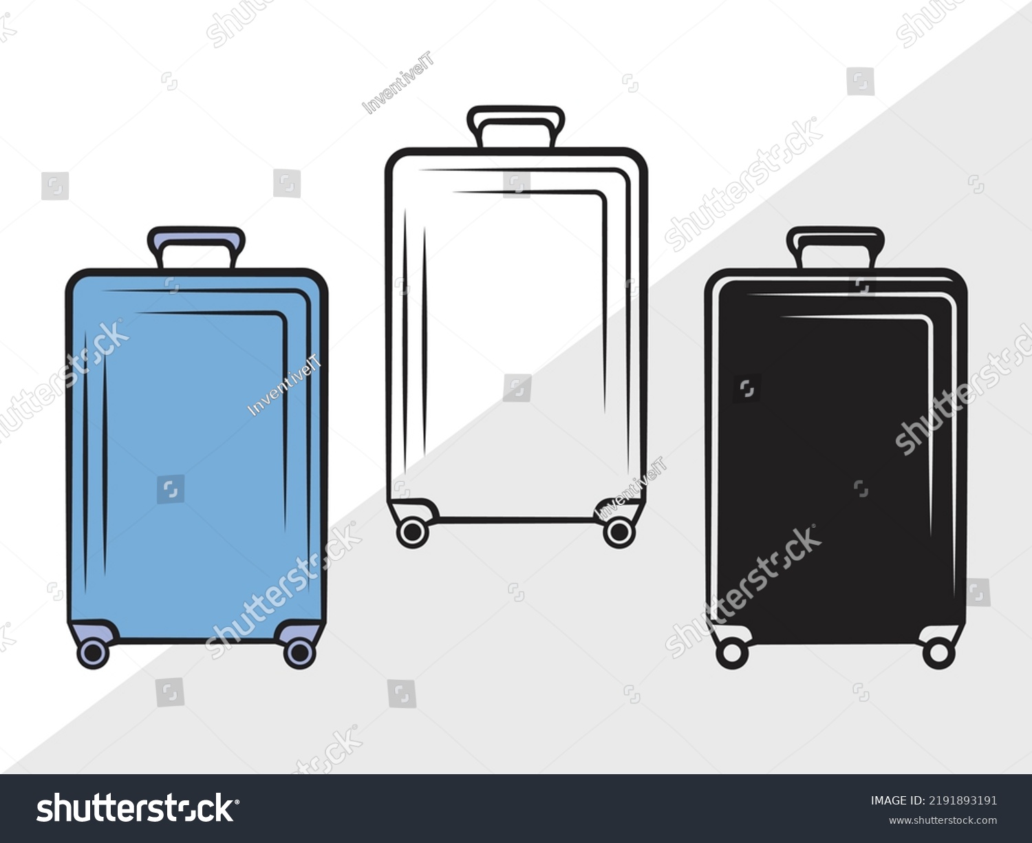 Luggage Clipart Svg Printable Vector Royalty Free Stock Vector