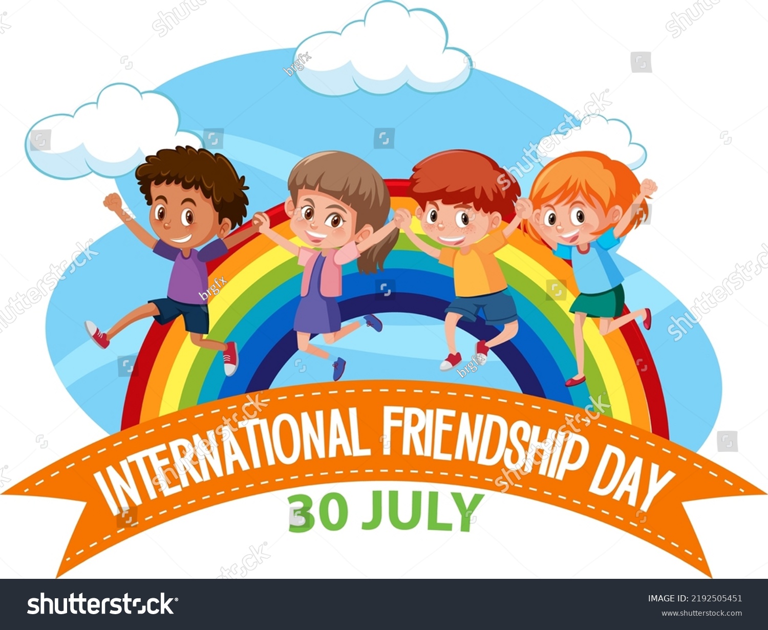 International Friendship Day Banner Design Royalty Free Stock Vector Avopix Com