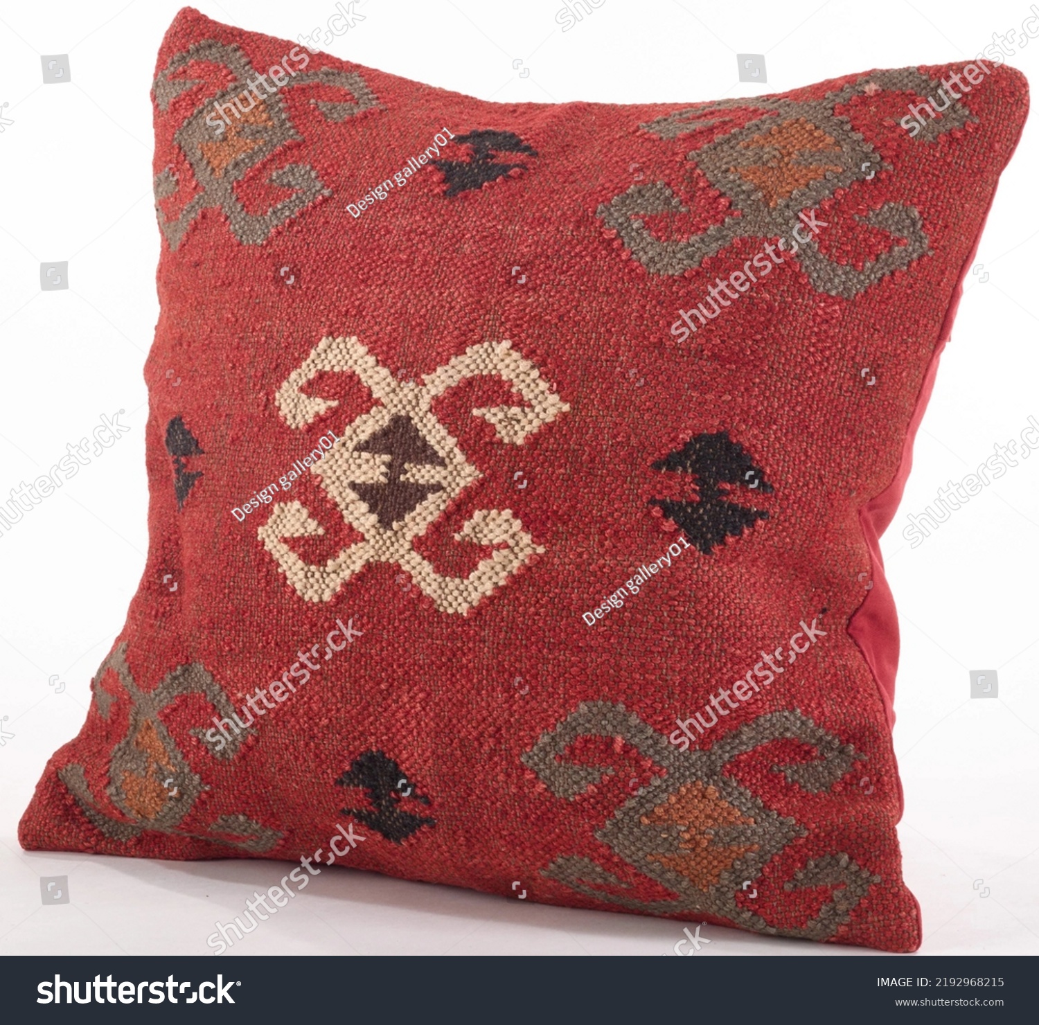 Handwoven Kilim Cushion Cover Wool Pillow. #2192968215