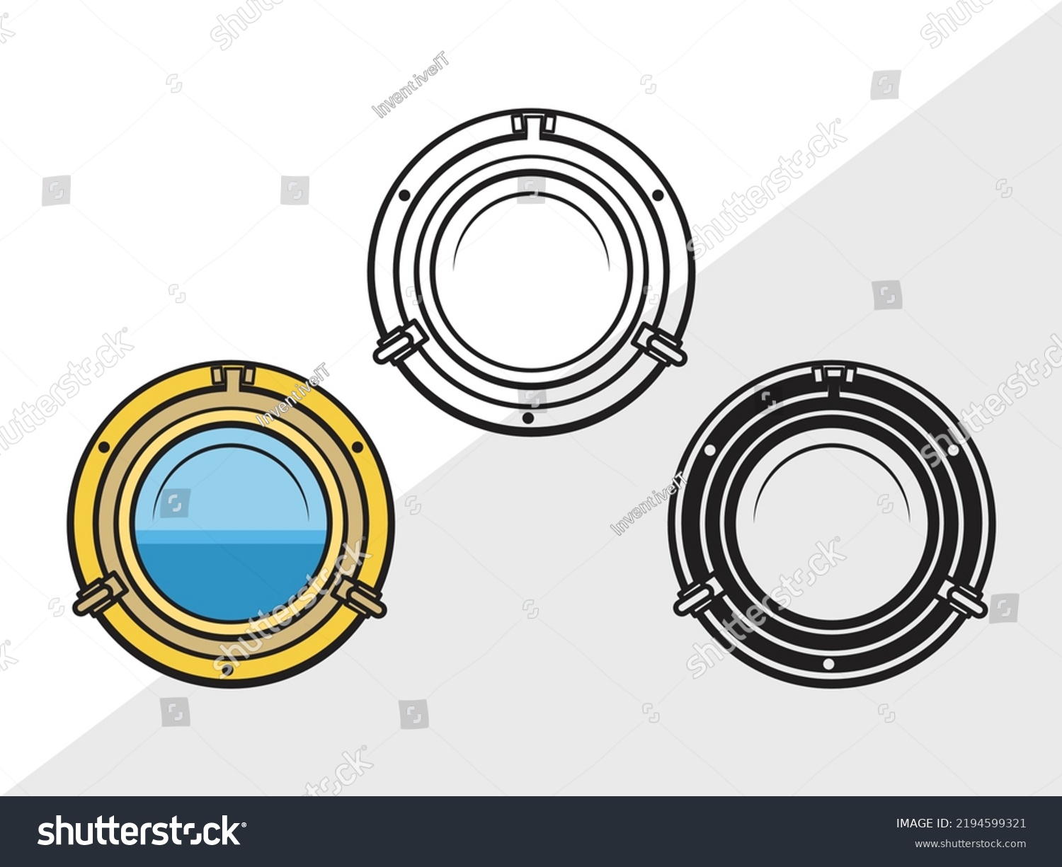 Porthole SVG Printable Vector Illustration - Royalty Free Stock Vector ...