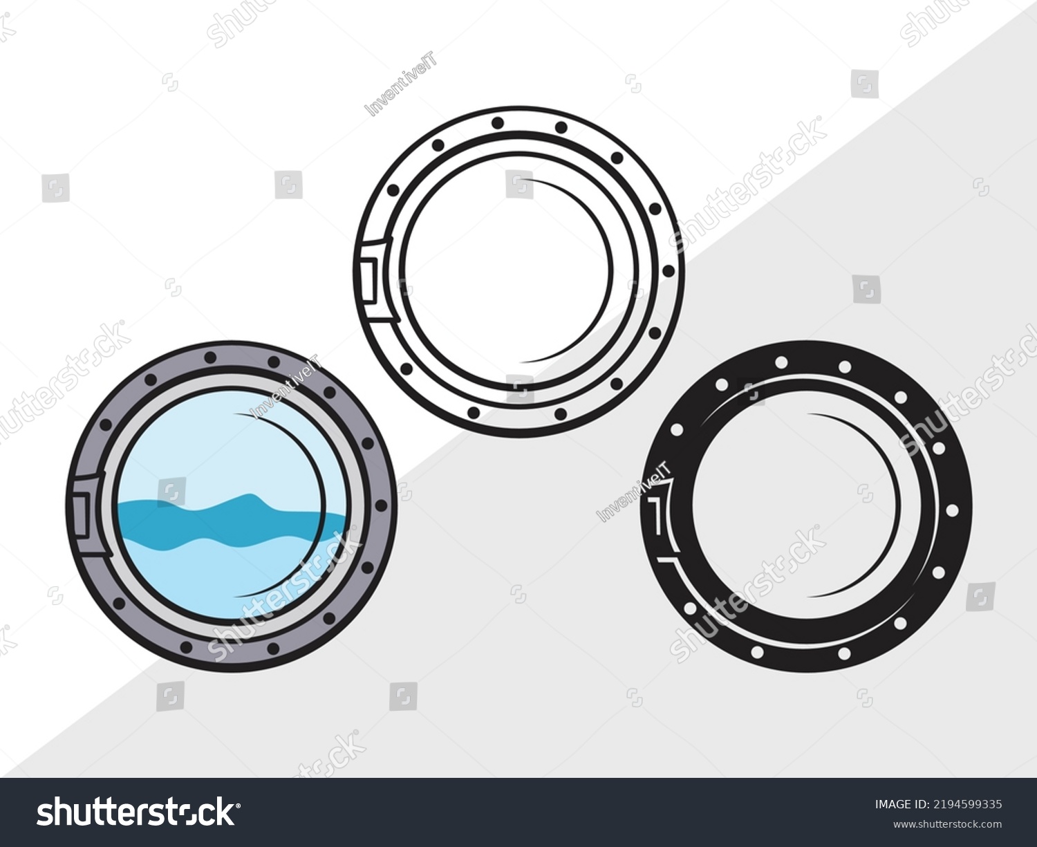 Porthole SVG Printable Vector Illustration - Royalty Free Stock Vector ...