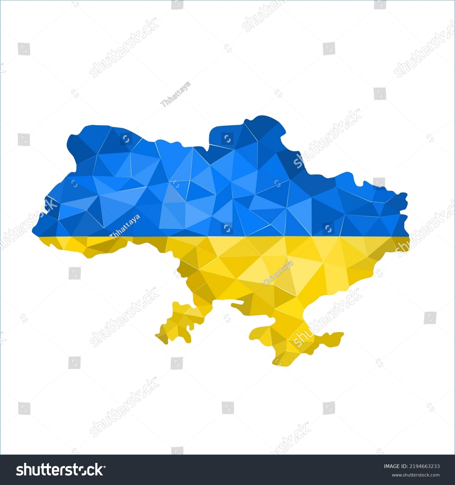 Ukraine flag overlay on USA map,Geometric - Royalty Free Stock Vector ...