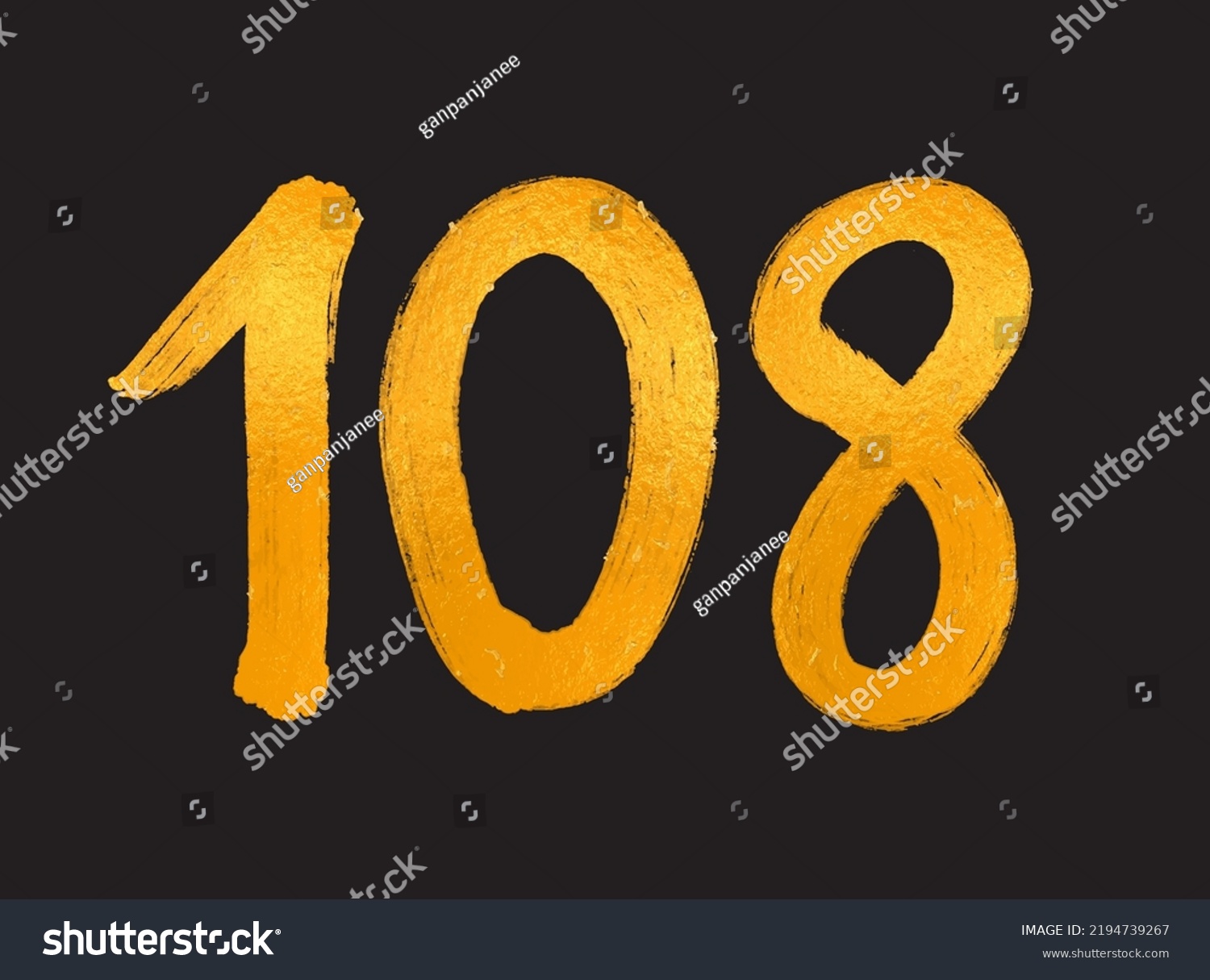 108 Number Logo Vector Illustration, 108 Years - Royalty Free Stock ...