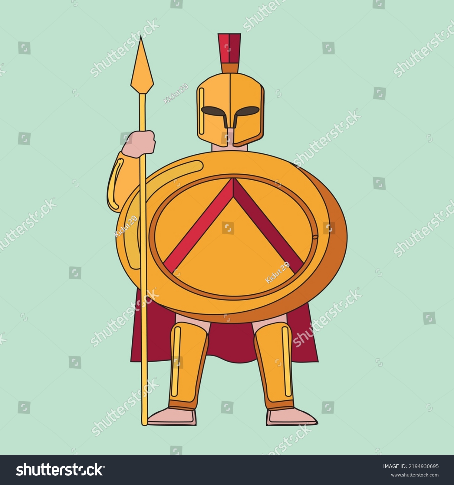 spartan warrior vector or clipart design (1) - Royalty Free Stock ...