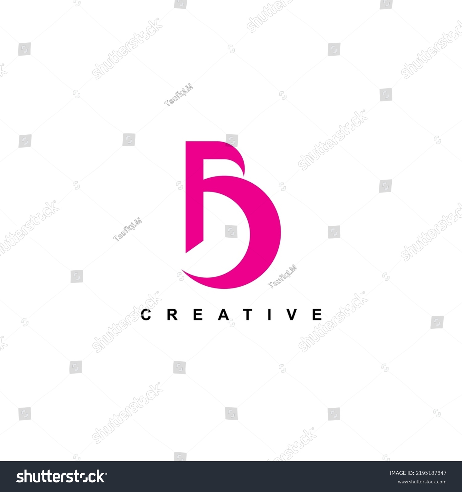 Pink Letter B Logo. Vector B. Icon B Premium. - Royalty Free Stock ...