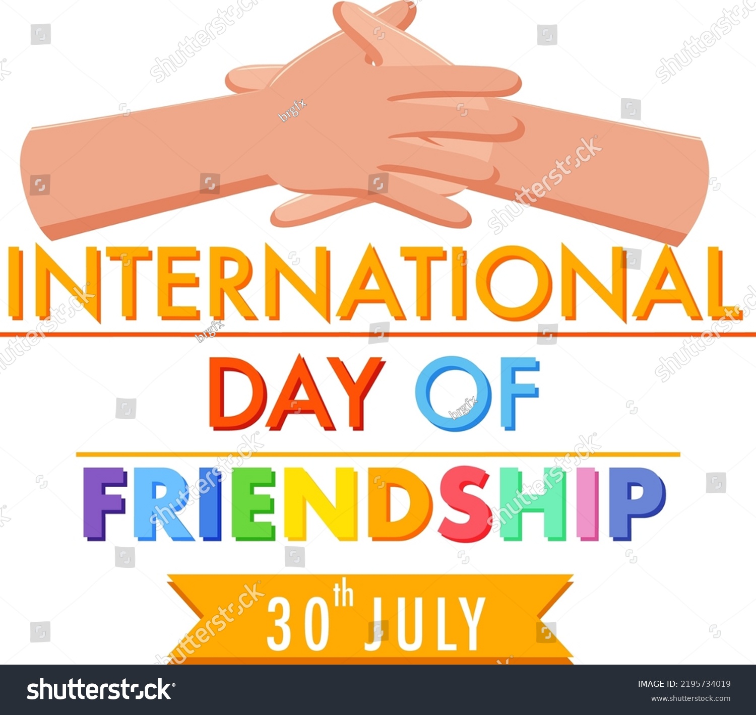 International Friendship Day Banner Design Royalty Free Stock Vector Avopix Com