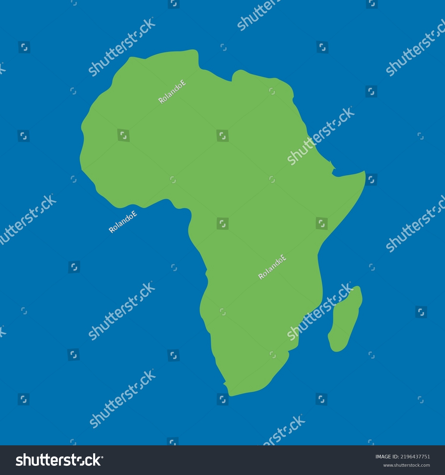 African Continent Vector Landmass African Royalty Free Stock Vector 2196437751 4769