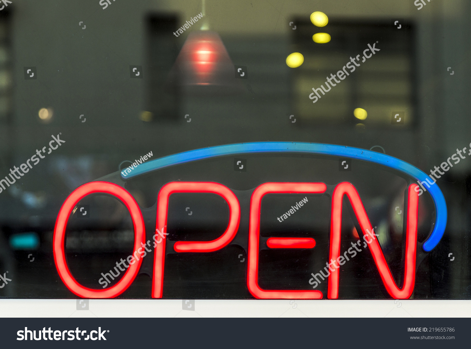 Open Neon Sign #219655786