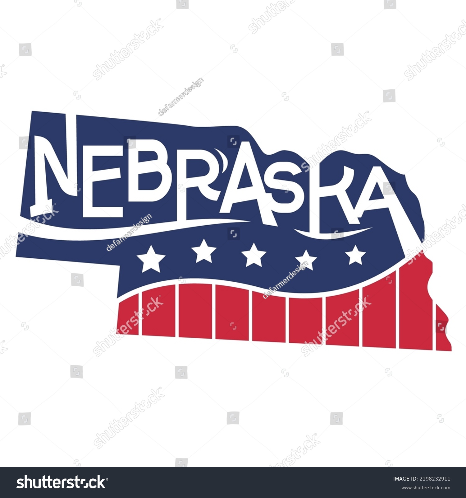 nited States of America Map USA Nebraska State - Royalty Free Stock ...