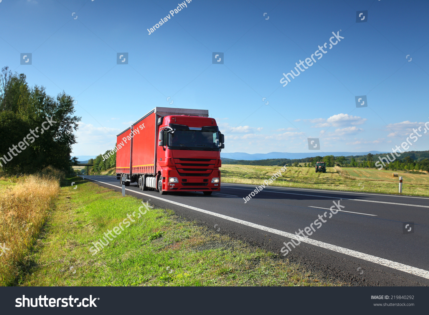 Truck on the road #219840292