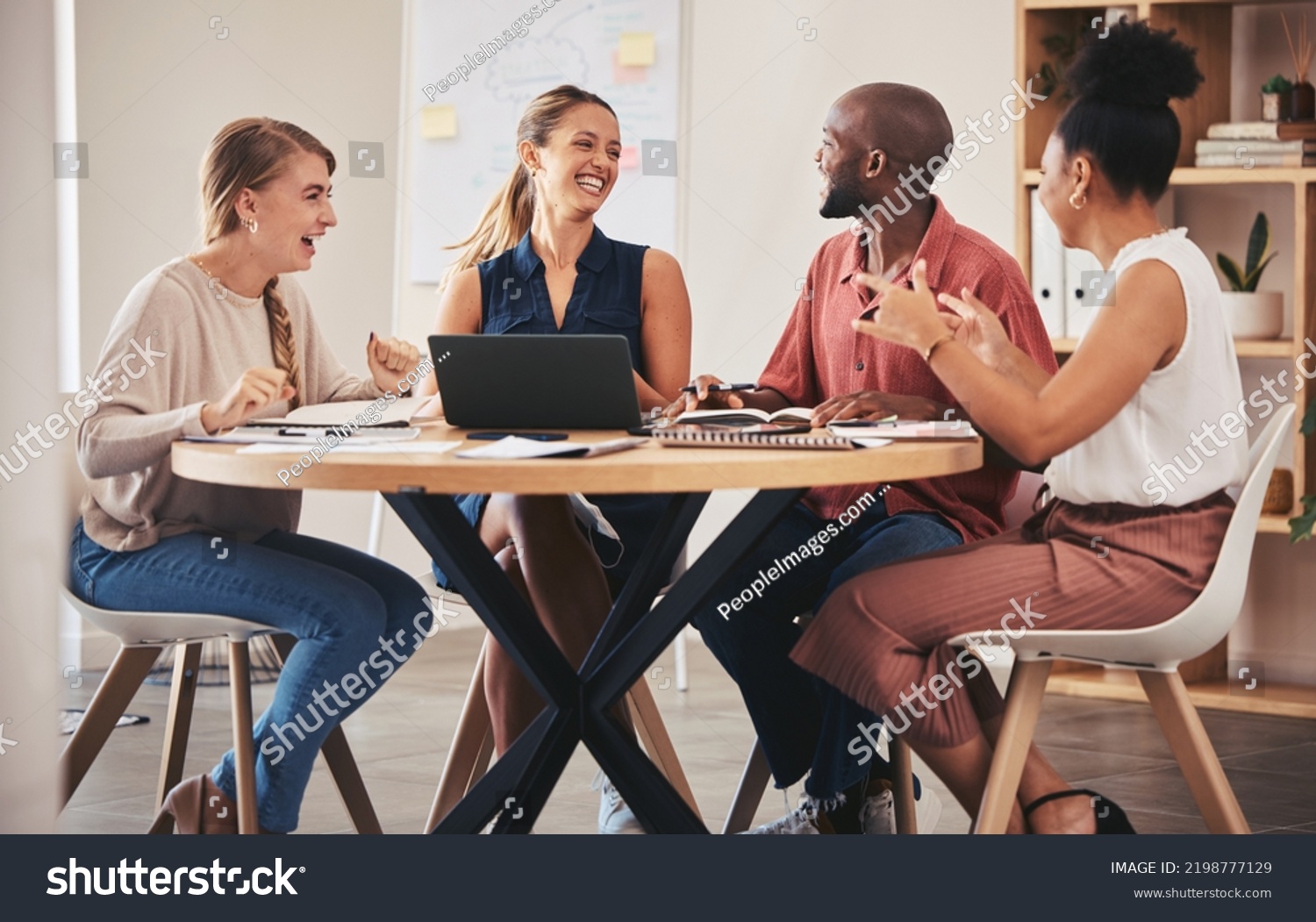 Meeting with collaboration, teamwork and planning from marketing team working in social media and content creation. Support, strategy and communication as startup business people mind map new idea #2198777129