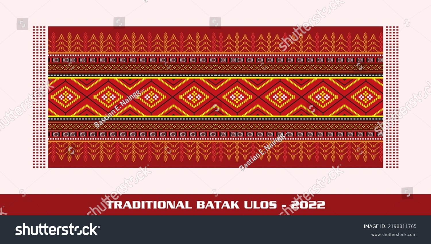 Traditional Batak Ulos 2022 Is A Batak Ulos Royalty Free Stock