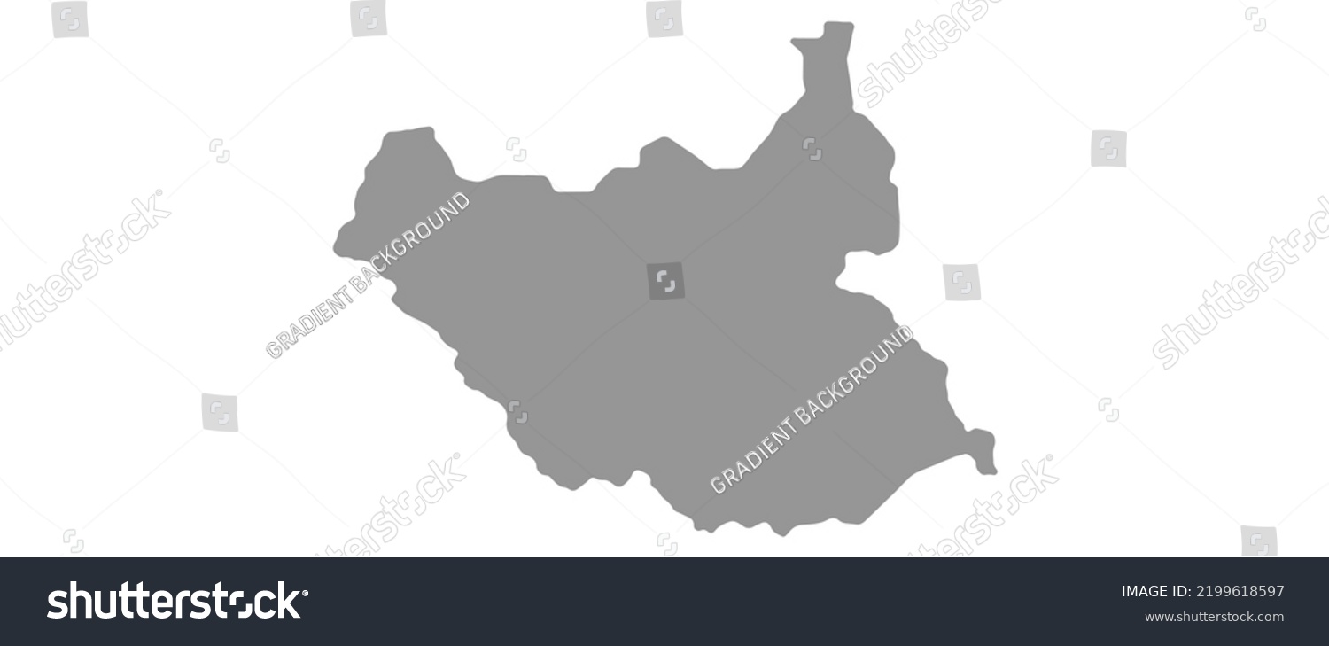 Map South Sudan Vector Background. Isolated - Royalty Free Stock Vector ...