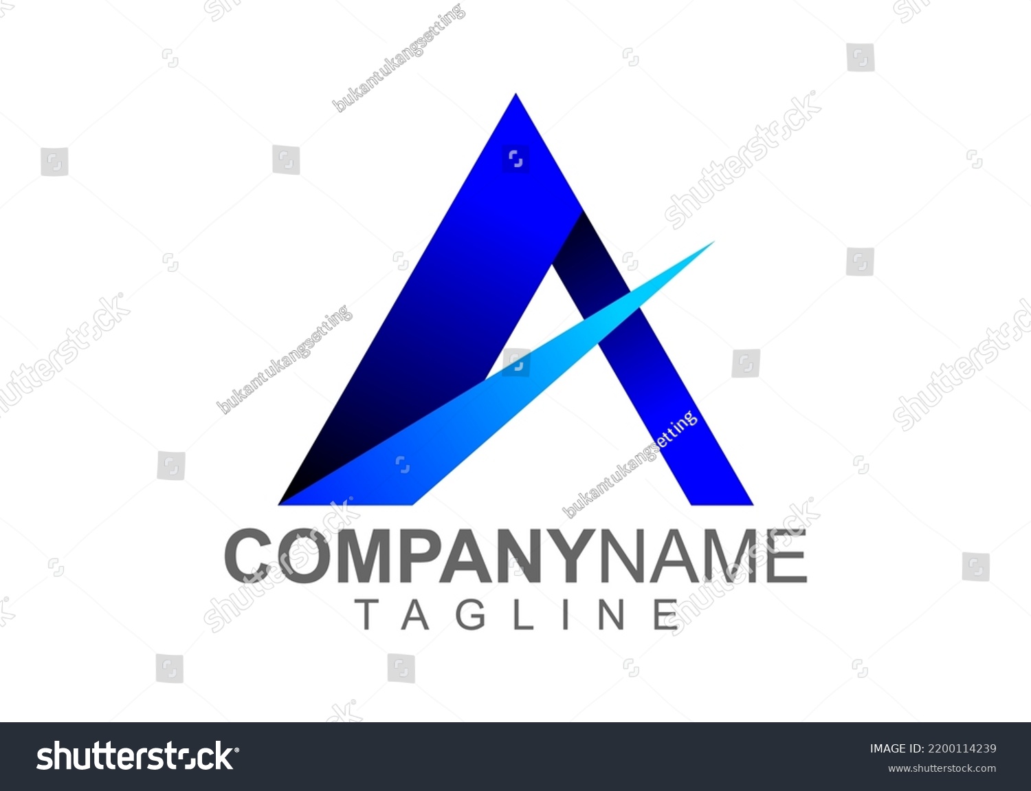 Logo Letter A Premium Vector Design Graphic Art Royalty Free Stock