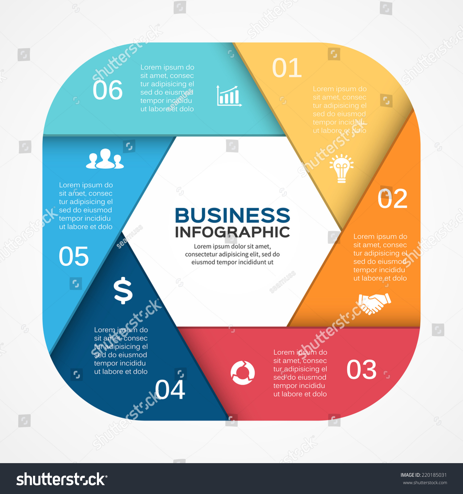 Vector circle infographic. Template for diagram, - Royalty Free Stock ...