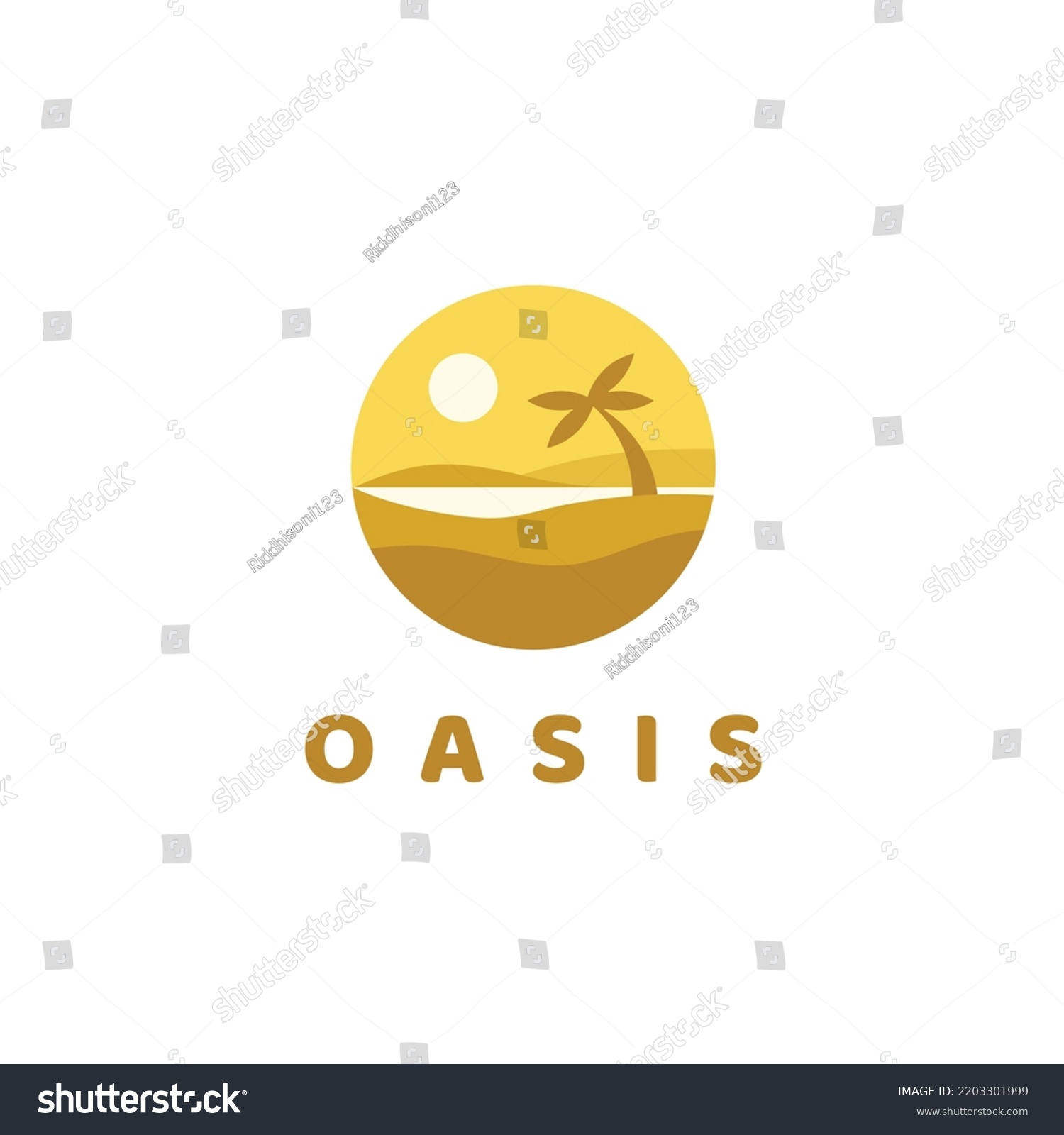 hand drawn oasis logo design #2203301999