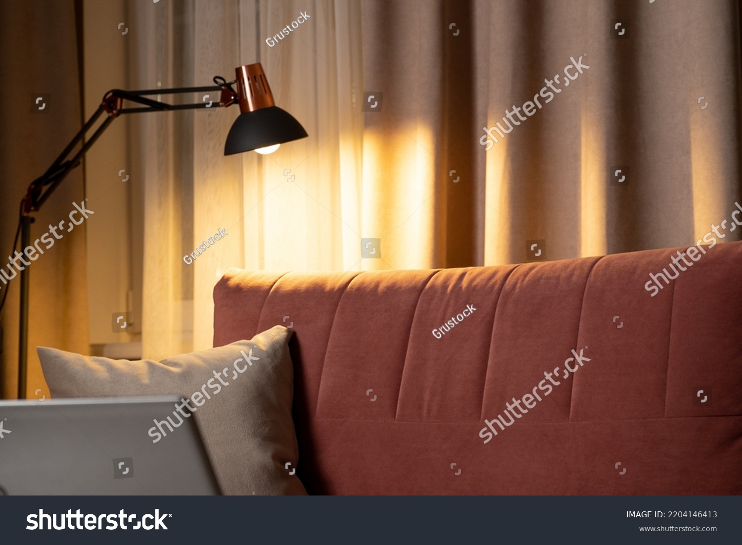 The lamp in the living room turns on and off #2204146413